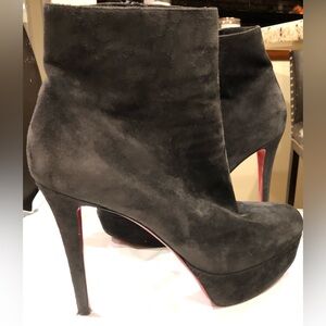 Red and Black High Heel Shoes